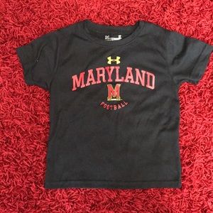 Boys Under Armour Maryland Football Heatgear Tee